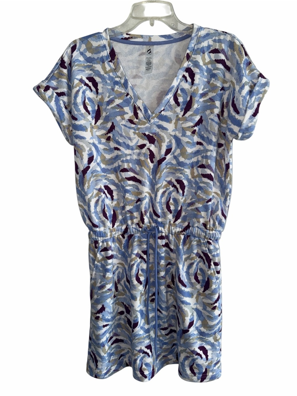 Lou & Grey V-neck French Terry Dress Size Small - Picture 2 of 10